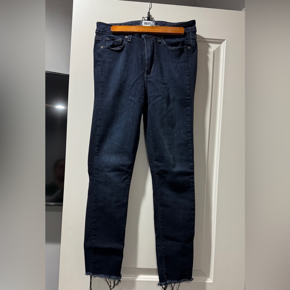 Paige dark blue jeans in great condition in size 27